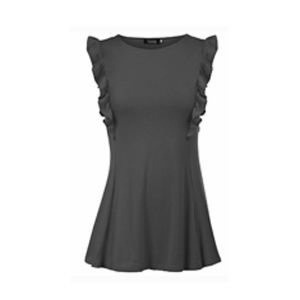 ⭐HP⭐ NWT Sleeveless Tunic with Ruffles